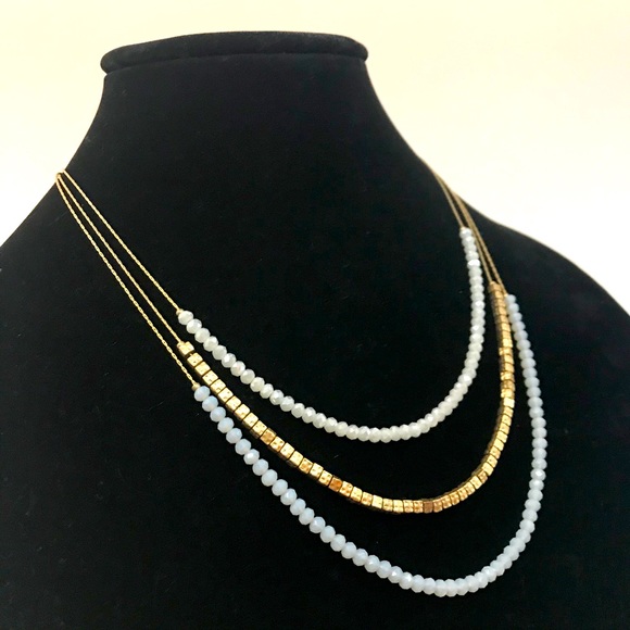 Gold Cubes Necklace - Picture 3 of 5